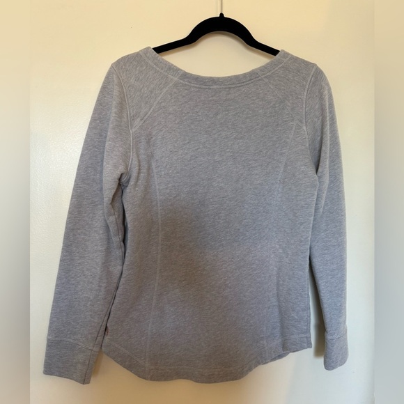 Lucy Grey Sweatshirt with Kangaroo Pocket and Pink Zipper at the Neck in Size M - Picture 5 of 8